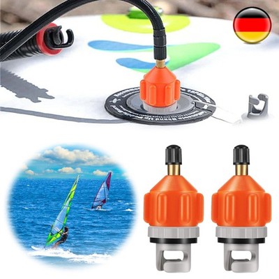 2x Sup Pump Adapter Schlauchboot Pumpenadapter Luftventil Paddle für Kanu Kajak