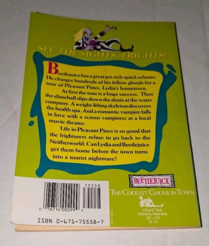 RARE BEETLEJUICE BOOKS BJ SPECTER MINSTREL PAPERBACK #1 4 5 6 CAMP TWISTED PRES - Picture 9 of 12