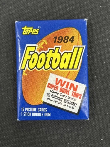 1984 Topps Football (1) Wax Pack Sealed From Box Marino, Elway Dickerson RC *P27