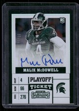 2017 Panini Contenders Draft Picks Malik McDowell Rookie Ticket Auto /15 