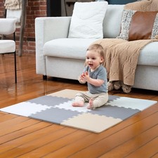 Stylish Safe Baby Play Mat with Interlocking Foam Tiles