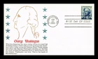 US COVER GEORGE WASHINGTON 5C PROMINENT AMERICANS FIRST DAY ISSUE