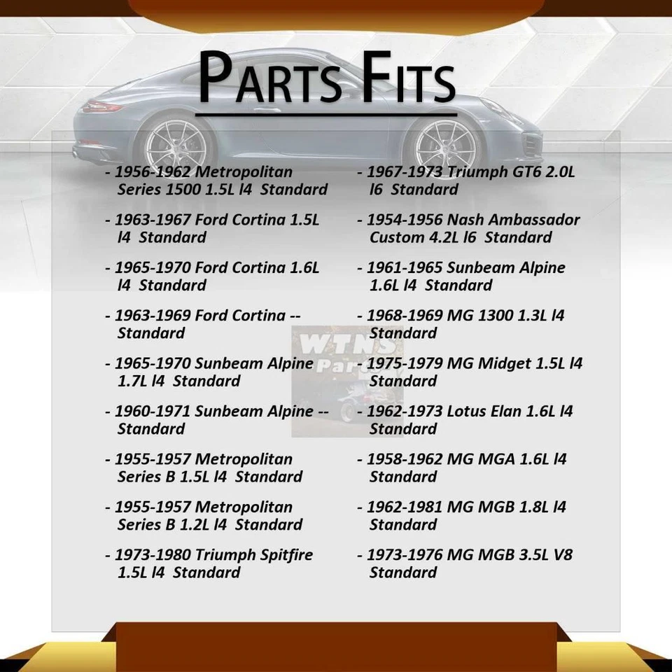Se adapta a 1958 1959 1960 1961 Ford Anglia GMB eje trasero todas las juntas junta universal Foto 2 de 4