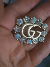 Vtg Cucci brooch pin gold  colored box