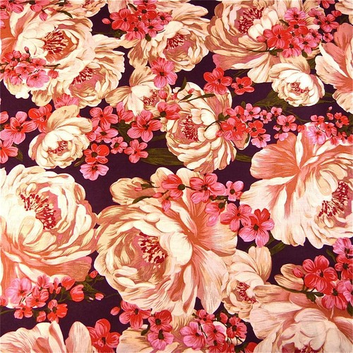 Huge Peach & Ivory Roses Floral, "Flora Rosa" by Benartex, Cotton, 16"L x 44"W - Picture 4 of 4