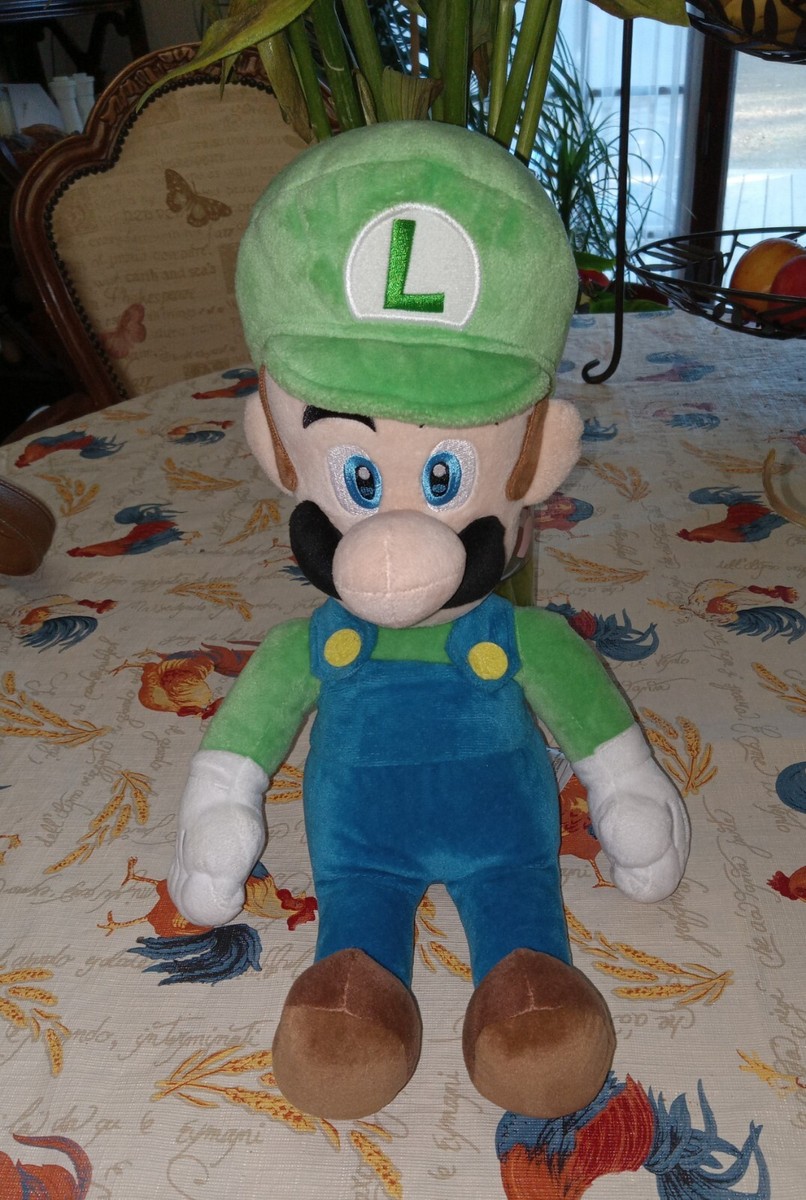 D4) Nintendo Super Mario Brothers Luigi Plush 2017 Little Buddy 15