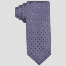 Ryan Seacrest Distinction Men's Brentwood Dot Stretch Slim Tie One Size Purple