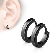 PAIR Surgical Steel Small Hoop Earrings Set for Men Women Kids Huggie Earrings