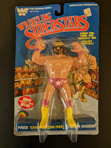 WWF LJN Wrestling Superstars MACHO MAN RANDY SAVAG...