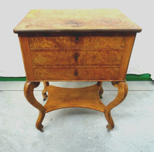 Tavolino da salotto in olmo metà 1800 Luigi Filippo francese da restaurare