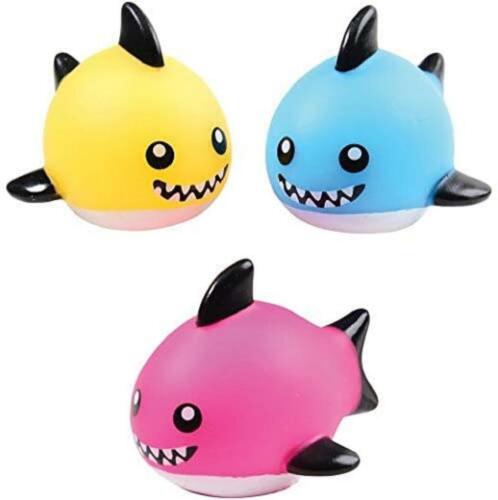 Shark Baby Finger Puppets - 12 Pack Birthday Party Activity Treat Goody Bag Toy