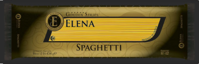 Elena Spaghetti Pasta, 1 lb. Bag, Classic Style, Imported from Greece (4-Pack)