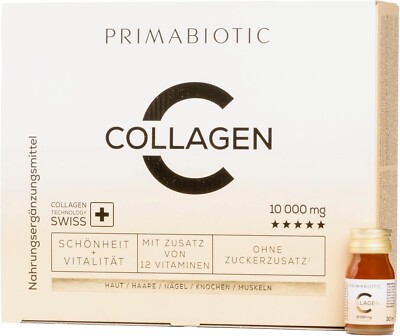 Primabiotic Collagen Kollagen - 30 Flaschen 30ml Hoher Kollagengehalt 10000mg