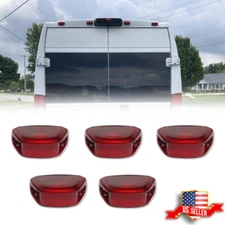 For 14-23 Ram ProMaster 1500 2500 3500 Red Rear Cab Roof Marker Running Light 5X