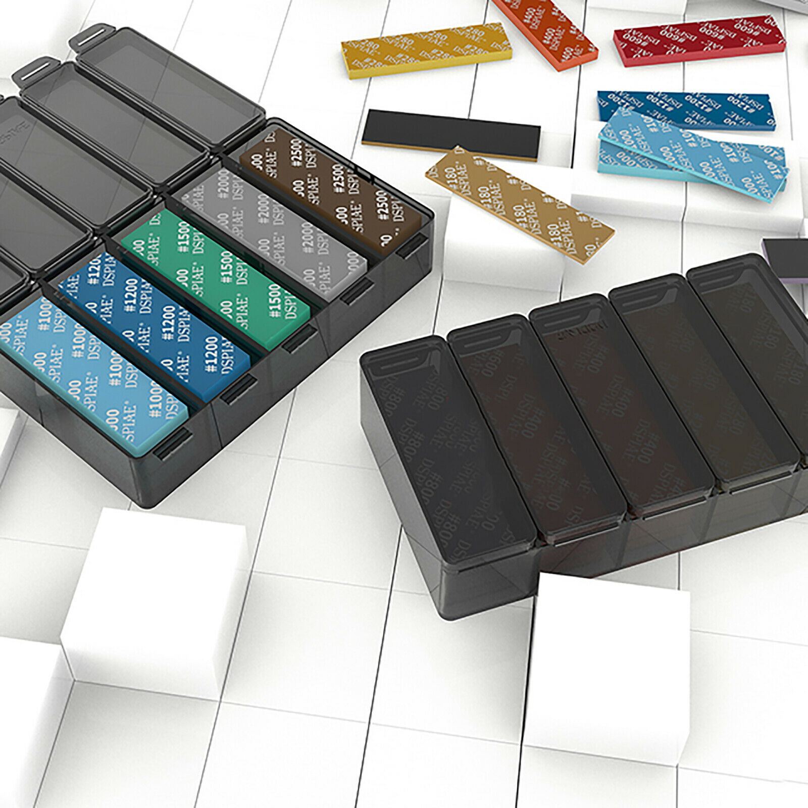 2/3/5mm New Colorful Sanding Sponge Set Kit For Dspiae Gundam GK Military Model