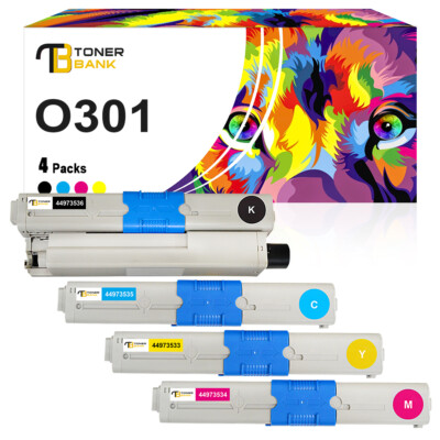 4 Toner kompatibel für OKI C301 | C301DN C321DN MC332DN MC342DN