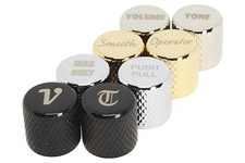 Custom Knobs Guitar Laser Marked Flat Top - fits 6mm solid and split shaft pots