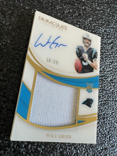 2019 Panini Immaculate Collection Will Grier Rookie Patch Auto True RPA RC #/99 - Picture 2 of 5