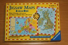 Ravensburger Jigsaw Puzzles - 2 x Jigsaw Maps - Europe & British Isles - 300 Pcs