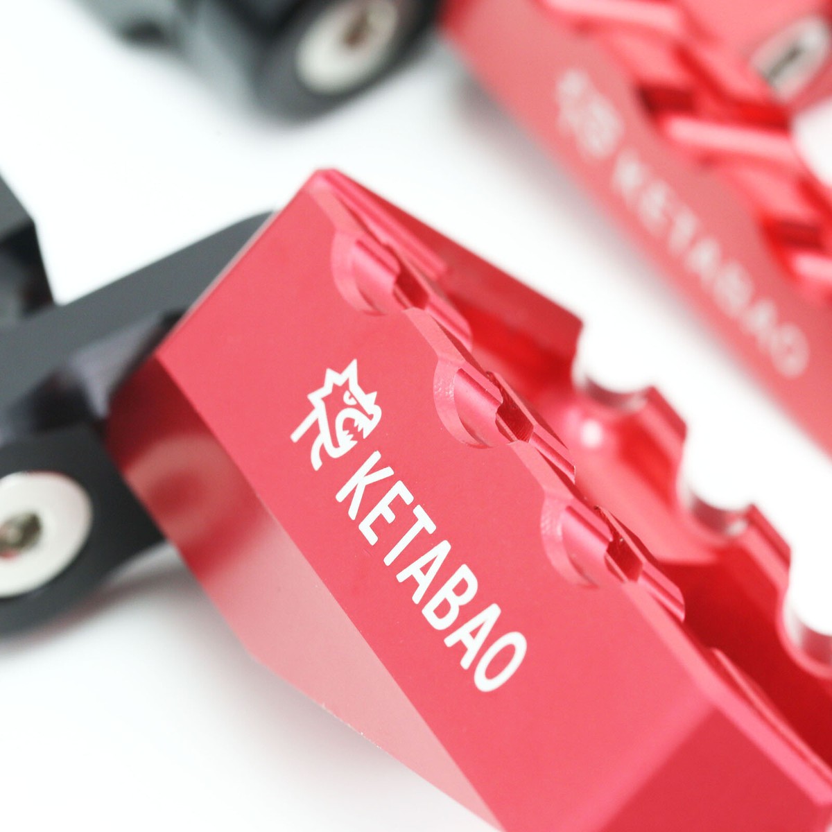 Red BUZZ Front Wide Footpegs 25mm Lower For Kawasaki ZX-12R