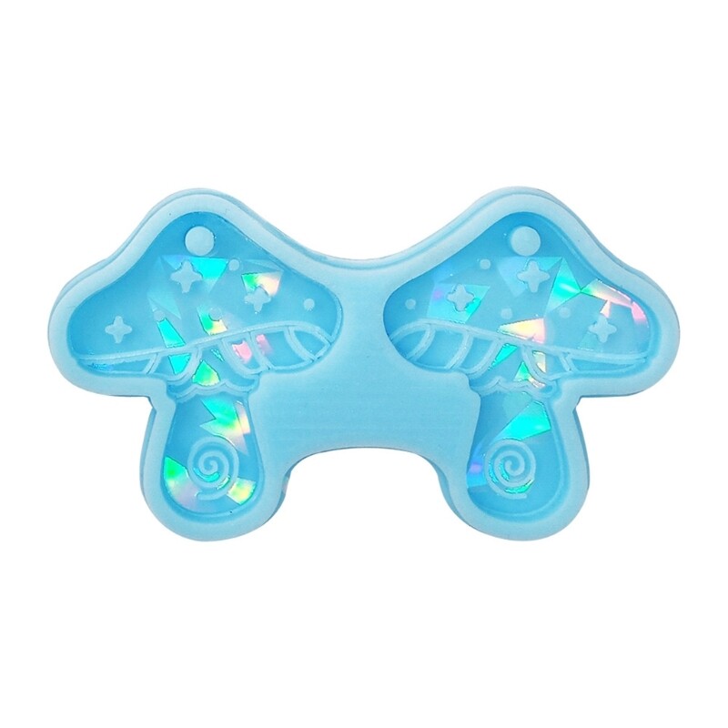 Holographic Keychain Resin Molds Pendant Silicone Mold DIY Jewelry Making Mold