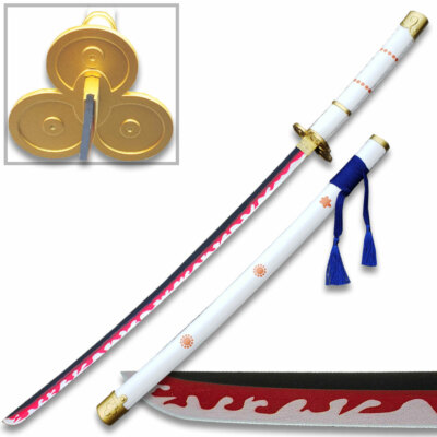 #ad #ad 41quot; One Piece Roronoa Zoro Ame no Habakiri Katana Samurai Sword Cosplay Blade $56.30