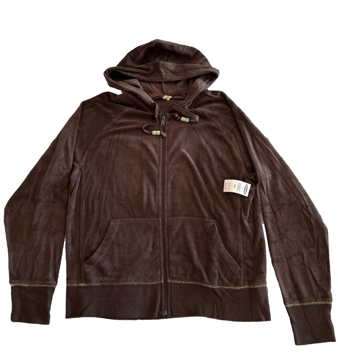 Old Navy Terry Cloth Zip Up Brown Hoodie Size XXL | eBay