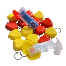 1 pcs  Keychian CPR Barrier Mouth To Mouth Rescue Face Shields On way valve