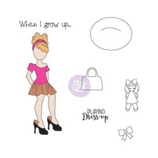 Julie Nutting Doll Cling Stamps - Emmy-Lou