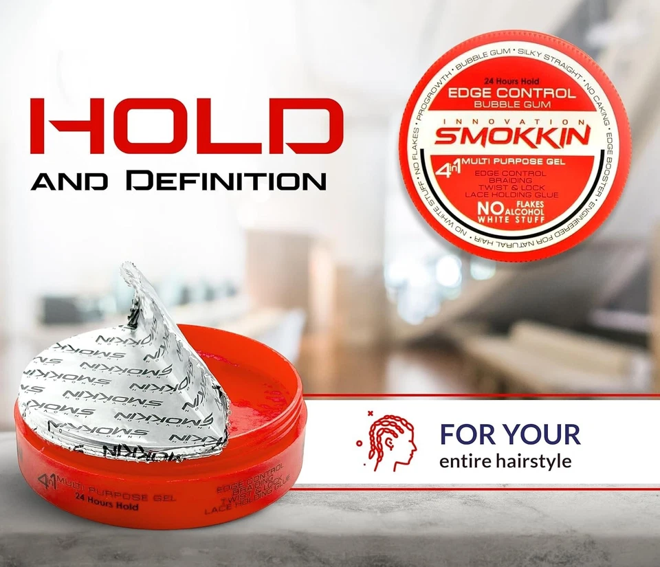 Воск для волос SMOKKIN Strong Hold Hair Wax for Edge Control, Locking & Twists - 5,09 унции - красный - Изображение 3 из 4