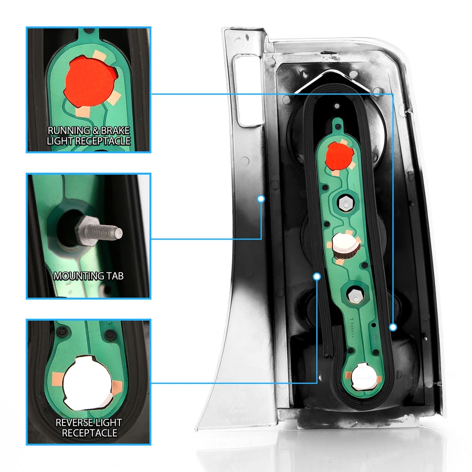 03-07 Для Scion xB Полностью Черные Задние Фары JDM Задние Тормозные Лампы В сборе LH+RH - Изображение 3 из 4
