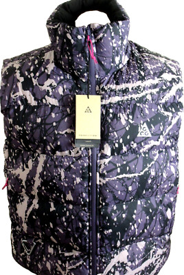 Nike Women's ACG Lunar Lake Therma-FIT ADV Vest Raisin Black Purple Size Small