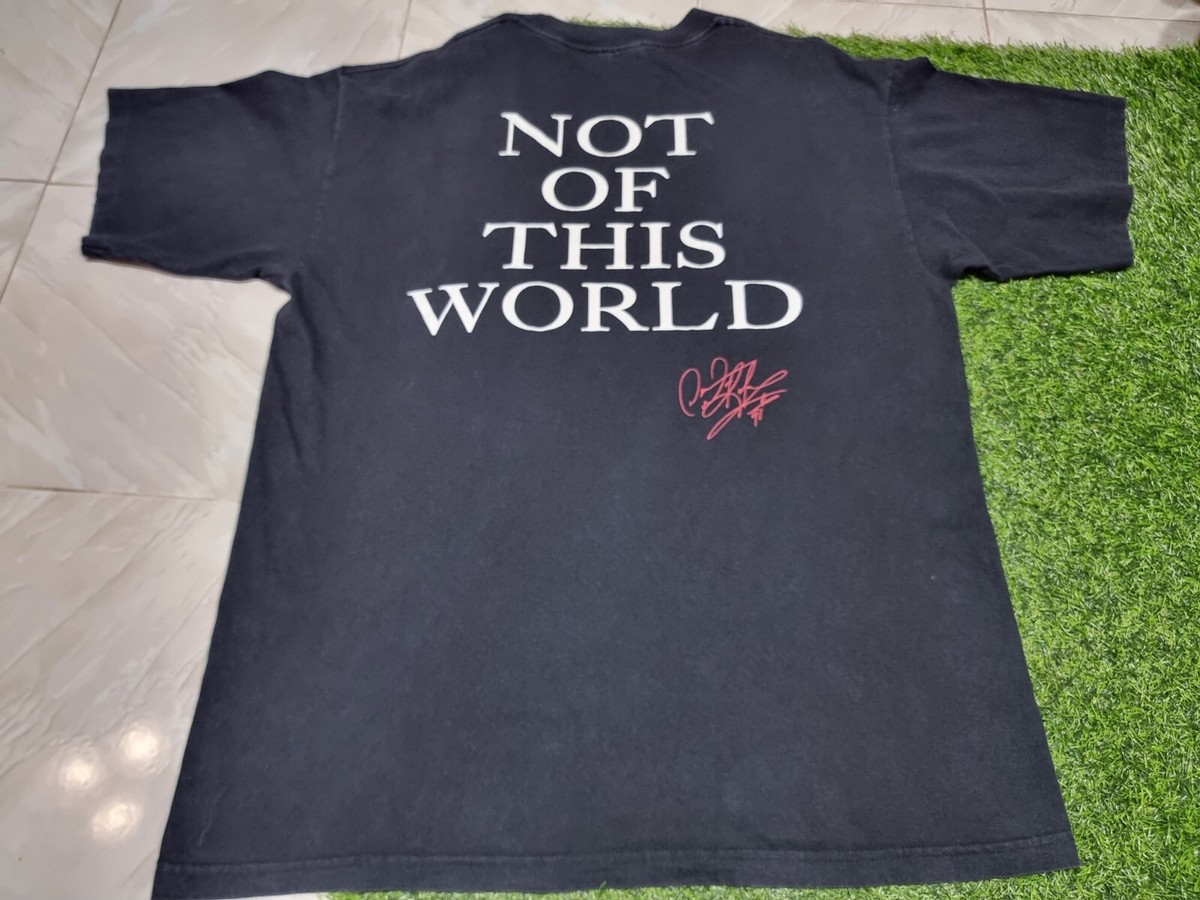 トップス 90s Dennis Rodman Not Of This World rare Vintage Dennis Rodman NOT OF THIS WORLD Rap Tee Hip hop
