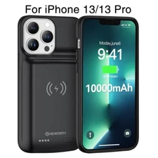 10000mAh Battery Charger Case For iPhone 13-13 Pro Wireles Charging Power Bank