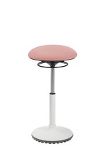 Bürohocker Drehhocker Stehhilfe living chairs Stehhocker weiß/zartrosa NEUWARE