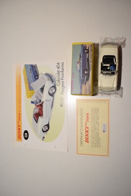 Dinky Toys Peugeot 404 Crème - Réf 533 - Avec Vitres - Échelle 1:43 - Occasion