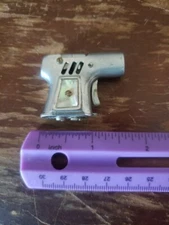 Vintage Made In Occupied Japan Small Pistol Gun Chrome Lighter 