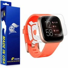ArmorSuit Fitbit Versa 2 Screen Protector White Carbon Fiber Skin Made in USA