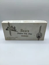 Vintage *Empty box* "See's Famous Old Time Candies" 1950's