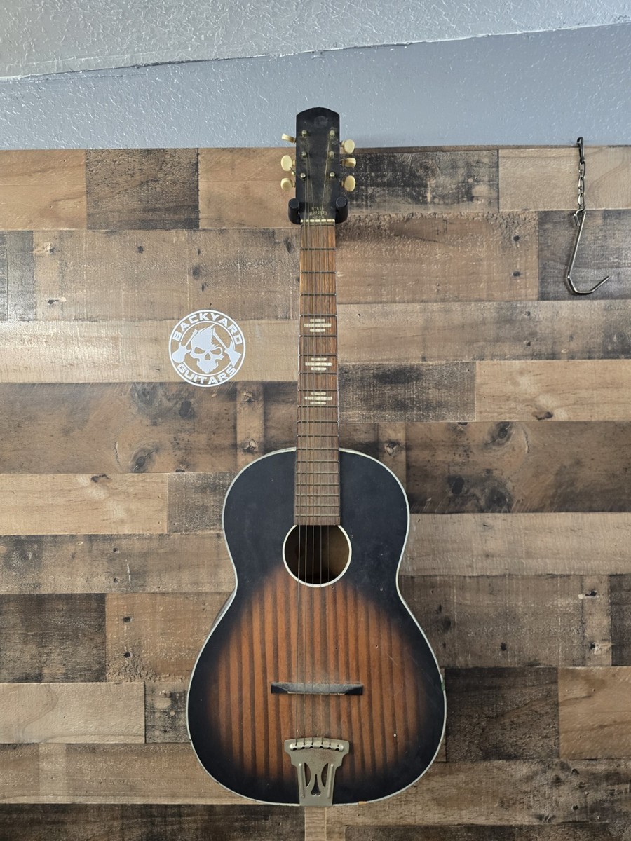 stella harmony guitar 50s ビンテージギター Stella Harmony Vintage Parlor Guitar (PRE-OWNED) – Guitar HAUS