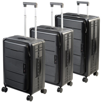 Xcase 3er-Set faltbare Hartschalen-Koffer, 20''/51 cm, 24''/61 cm, 26''/66 cm