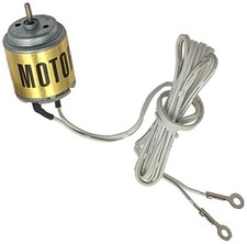 DC Motor for Solar Panel w 3 Foot Clip-on Wire Leads, 1V / 400mA Output