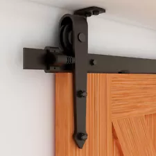 4FT-20FT Ceiling Mount Rail Sliding Barn Door Hardware Kit Track Roller Closet