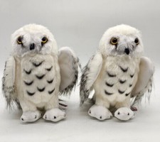 x2 Douglas Wizard Snowy Owl Plush Stuffed Animal Lot Of 2