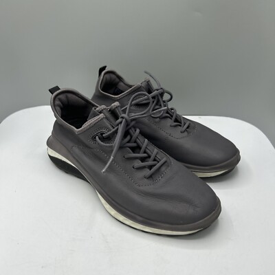 ECCO Men's Size 5-5.5 EUR 39 ST.360 Street Sneaker Gray Leather Shoes