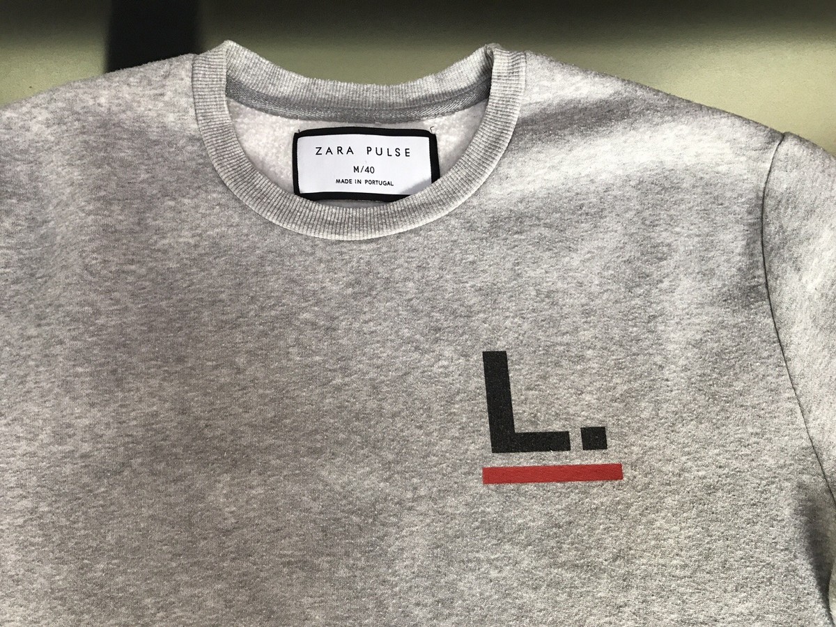 STOCK FELPE ZARA PULSE UOMO TG M BLU E GRIGIA