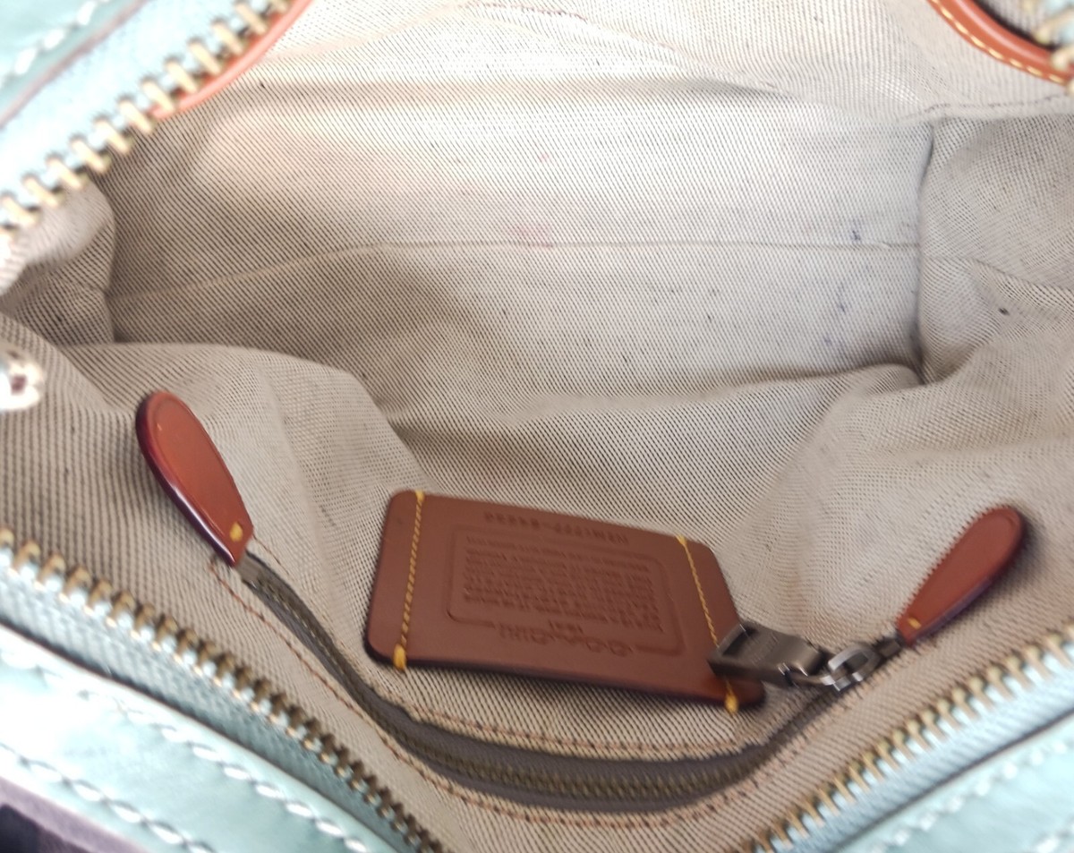 Coach 1941 Rogue 25 Marine Blue Satchel Triple Compartment 54536