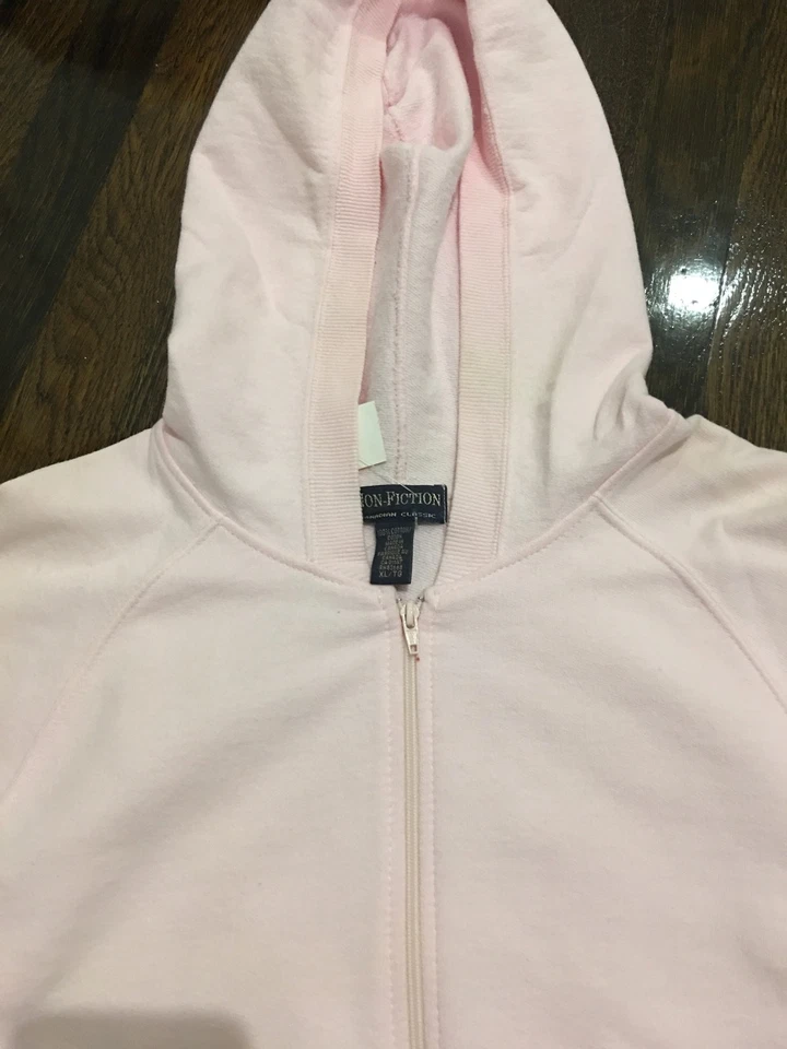 Nuevo con etiquetas Sudadera rosa bebé clásico canadiense de no ficción para mujer talla XL Foto 2 de 3