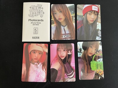 NEW JEANS Album OMG Ditto HAERIN Photocard Official x5 Type