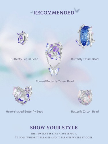 Dije Pulsera Cuentas Bamoer Plata Esterlina 925 Flor Europea Corazón Gato Perro - Imagen 19 de 107